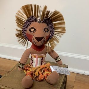 Lion King The Broadway Musical -Plush Simba Doll 10", authentic Disney store